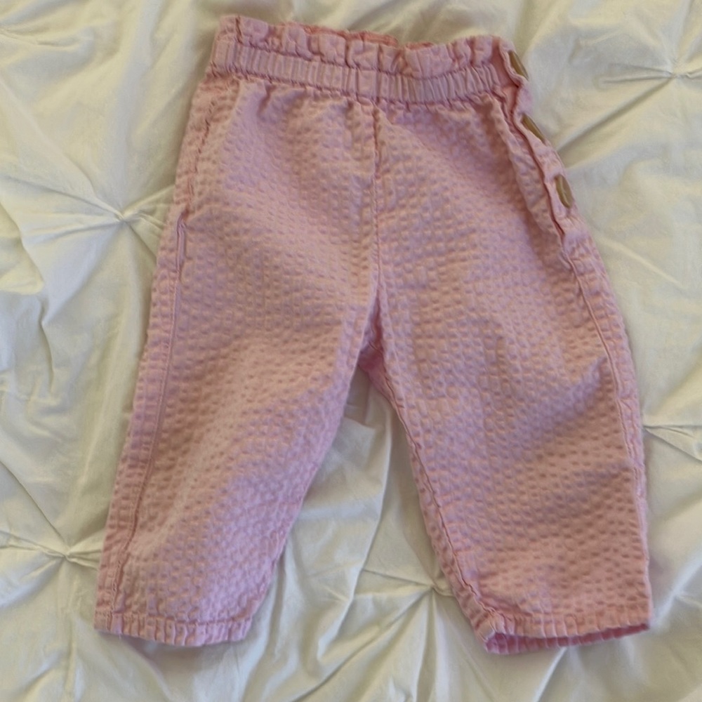 Zara Girls Seersucker Pants
